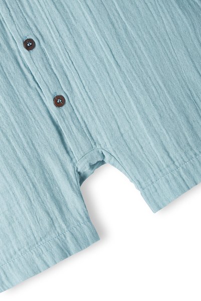Petit Coral Unisex Çocuk Müslin Kolsuz Romper