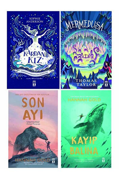 Genç Timaş 5.6.7.8. Sınıf Okuma Seti 4 Kitap Kardan Kız-Mermedusa-Son Ayı-Kay...