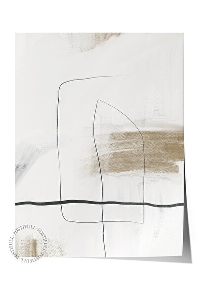 Postifull Çerçevesiz Poster Soyut İskandinav Serisi, İskandinav Tablo, Duvar ...