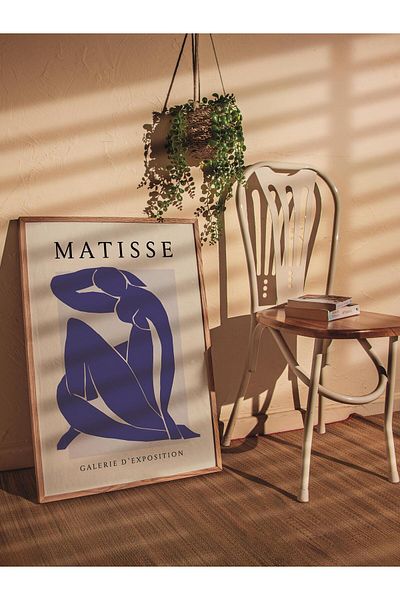 Postifull Αφίσα Παστέλ Σχεδίου Henri Matisse - Χωρίς πλαίσιο, Αφίσα Εικονογράφησης Duar, Εκτύπωση HD, Παχύ