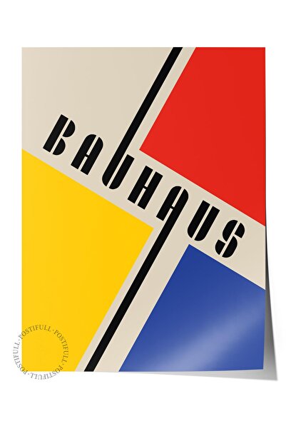 Postifull Αφίσα χωρίς πλαίσιο, Σειρά Bauhaus, Έγχρωμη αφίσα τοίχου, Διακόσμησ...
