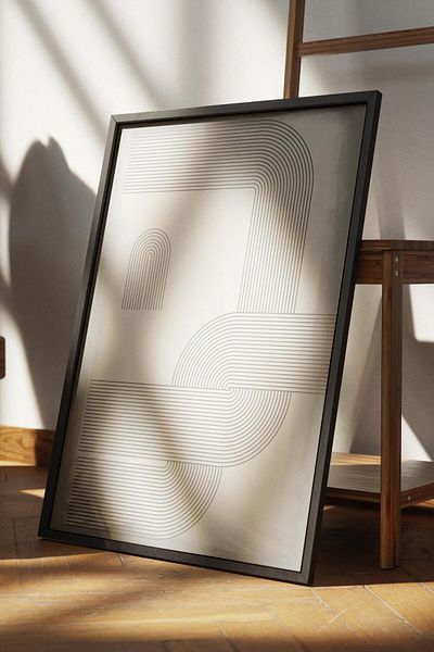 Postifull Frameless Poster Abstract Nordic Series, Nordic Painting, Wall Poster, Hd Printing, Thick Archival