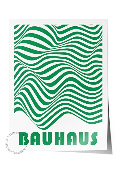 Postifull Σειρά Bauhaus - Ανοιχτό πράσινο αφίσα χωρίς πλαίσιο, εκτυπωμένη δια...