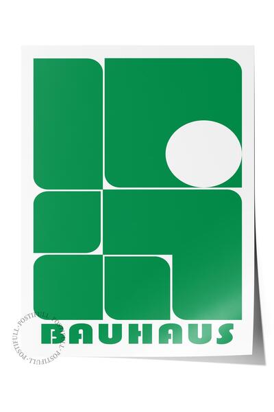 Postifull Σειρά Bauhaus - Ανοιχτό πράσινο αφίσα χωρίς πλαίσιο, εκτυπωμένη δια...
