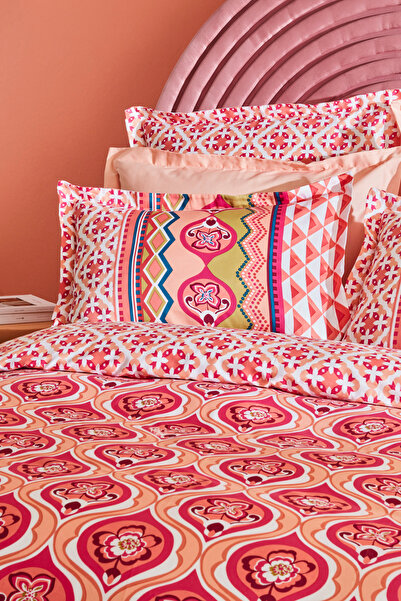 Karaca Home Cordelia Satin Double Duvet Cover Set Orange