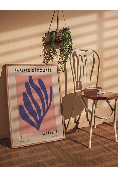 Postifull Αφίσα Παστέλ Σχεδίου Henri Matisse - Χωρίς πλαίσιο, Αφίσα Εικονογράφησης Duar, Εκτύπωση HD, Παχύ