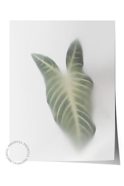 Postifull Frameless Poster, Botanical & Leaf Painting No:7, Hd Photo, Living Room, Kitchen Wall Decor Poster