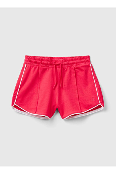 Benetton Regular Fuchsia Women's Shorts 3Bl0C901E