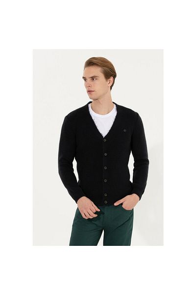 U.S. Polo Assn. US Polo Assn Cardigan de tricotaj bleumarin pentru bărbați