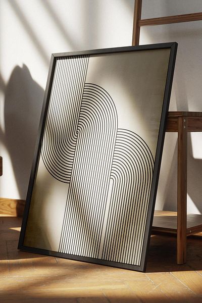 Postifull Frameless Poster Abstract Nordic Series, Nordic Painting, Wall Poster, Hd Printing, Thick Archival