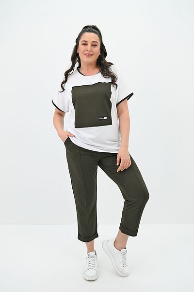 Koza Butik Γυναικείο Σετ Φούτερ με κοντό μανίκι 8091-24