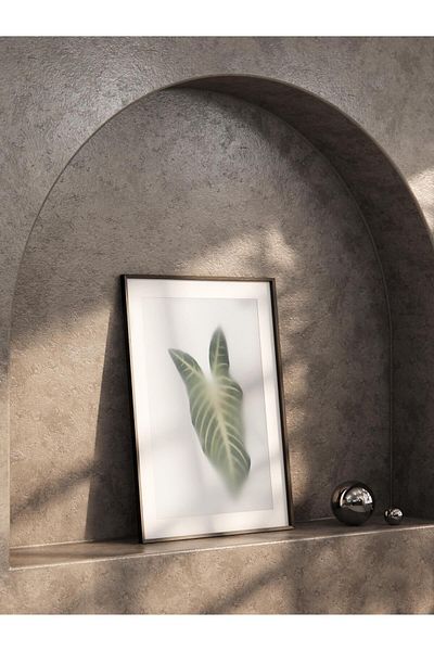 Postifull Frameless Poster, Botanical & Leaf Painting No:7, Hd Photo, Living Room, Kitchen Wall Decor Poster