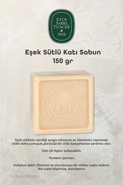 Eyüp Sabri Tuncer Eyüp Sabri Tuncer 3 Pieces of Donkey Milk Solid Soap - 150 Gr 100% Natural Rosie Cotton