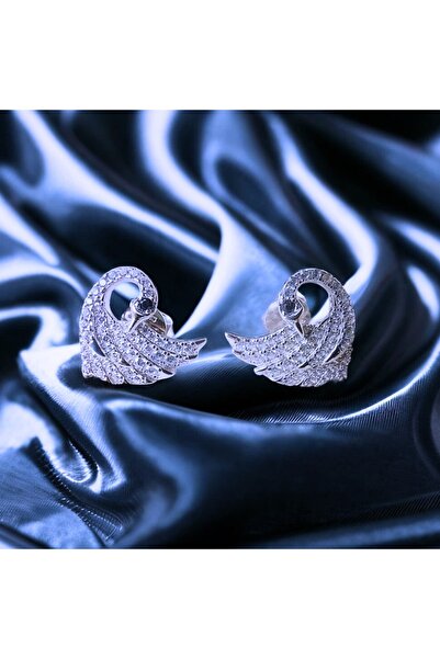 TREND Kuğu 925 Ayar Gümüş Küpe