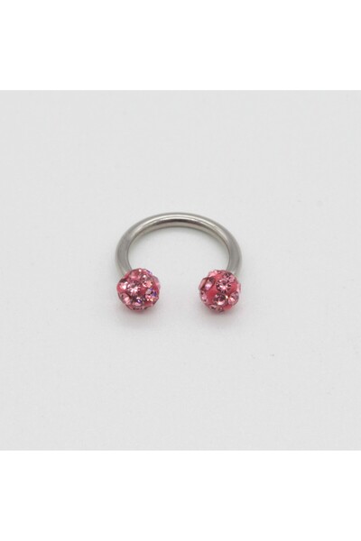 ARASKO 316l Kararmaz Cerrahi Çelik Kristal Taşlı Kıkırdak Dudak Burun Septum ...