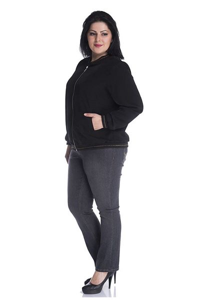 MYLİNE Pantaloni din denim brodați, gri, cu 5 buzunare, buzunare la spate, 13405