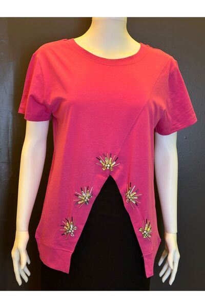 Gönülden Tasarım STONE WORK ROZE DETAJ NA PREDNJOJ STRANI 100% pamuk % ŽENSKA...