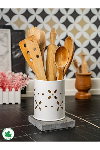 LİNMETAL Papatya Çatal-Bıçaklık Metal Mutfak Düzenleyici, Kaşıklık, Tezgahüst...