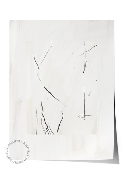 Postifull Poster fără încadrare Seria nordică abstractă, pictură nordică, poster de perete, imprimare HD, gros archival