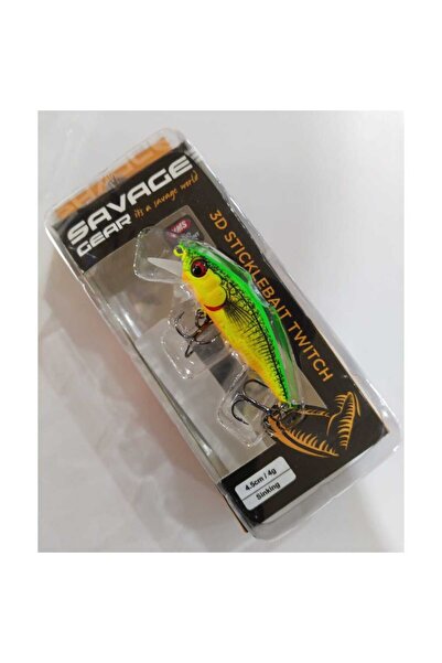 Savage Gear 3D Sticklebait Twitch 4.5cm 4 gr Suni Yem - Firetiger