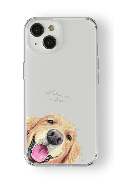 Multitronic حافظة شفافة مطبوعة بتصميم ذهبي متوافق مع هاتف iPhone 13 Mini