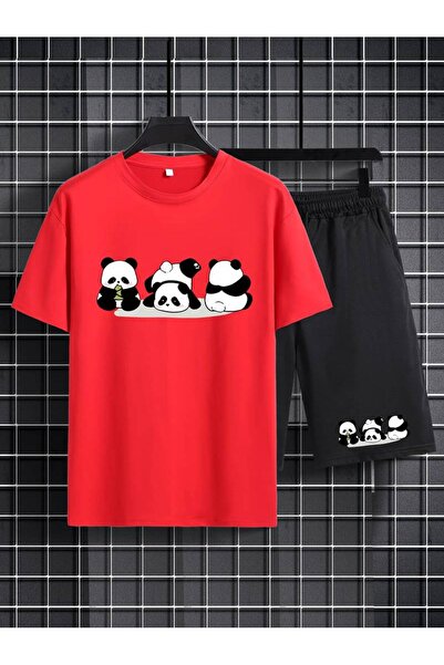 GALASHOP Cute Pandas Graphic Printed, Set of 2 Trendy