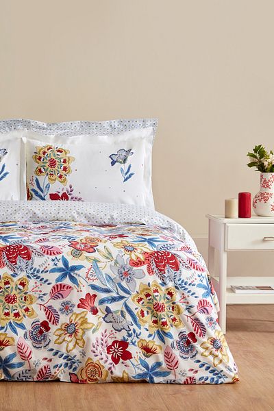 Karaca Home Set cuvertură dublu Persly Blue 100% bumbac