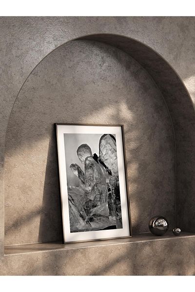 Postifull Ασπρόμαυρη αφίσα HD Photo Frameless - Διακόσμηση τοίχου σαλονιού και κουζίνας Νο:32