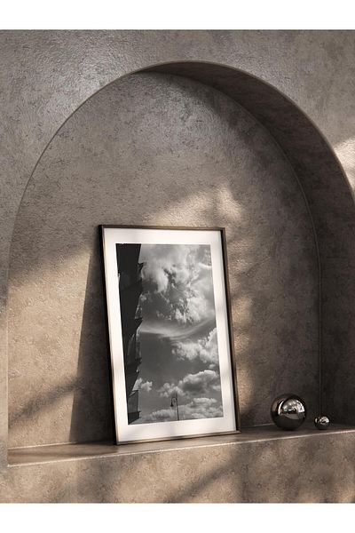 Postifull Ασπρόμαυρη αφίσα HD Photo Frameless - Διακόσμηση τοίχου σαλονιού και κουζίνας No:97