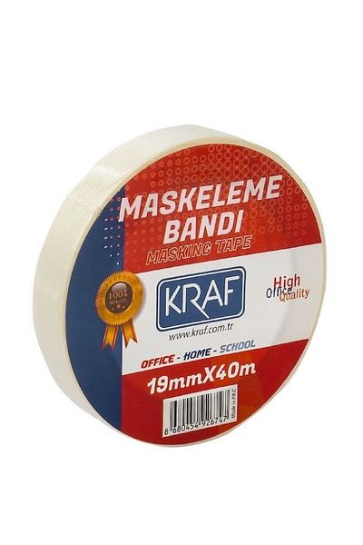MTKardeşler 100 Pieces Masking Tape 19 Mm X 40 Meters Paper Tape