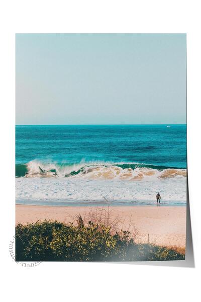 Postifull Φωτογραφία θάλασσας και παραλίας - HD 17, αφίσα χωρίς πλαίσιο, διακ...