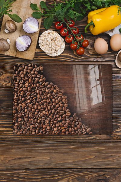 Postifull Glass Cutting Board, Chopping Board, Natural Wood Pattern, Thick and Tempered Unbreakable Glass, 21*30cm