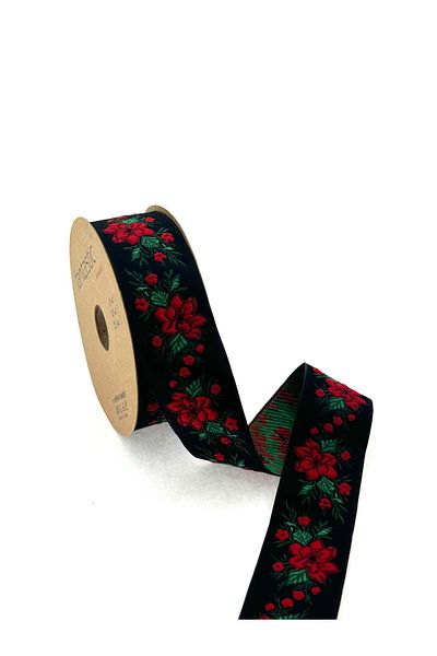 FANTASTIC KURDELE Πλάτος 3,5cm Μήκος 10mt Κορδέλα με λουλούδια