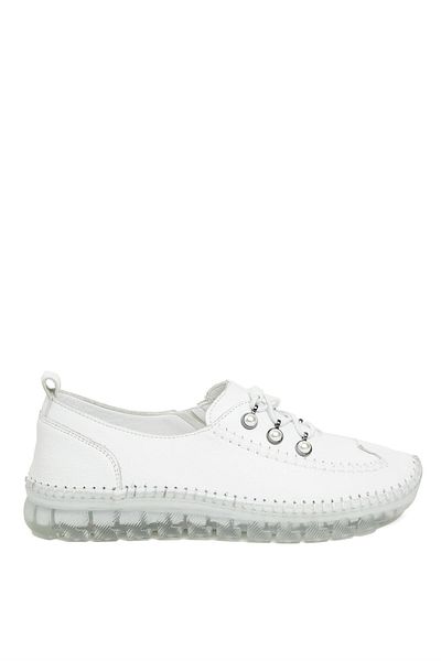 Voyager 9871C Women's Genuine Leather Casual Shoes White