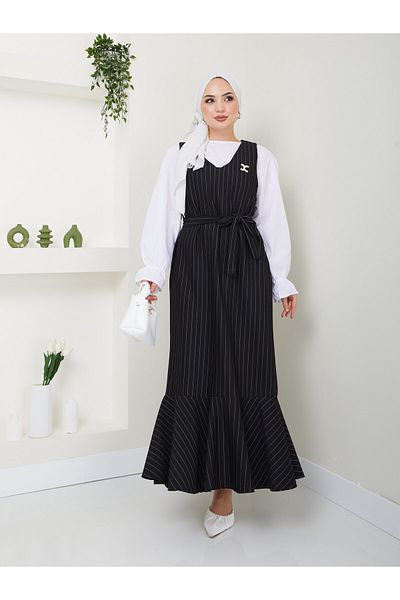 VOLT CLOTHİNG Rochie de damă în dungi