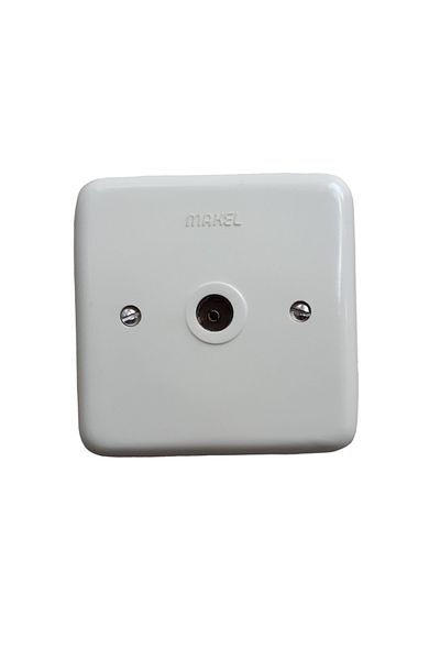 MAKEL Tv Socket 4 Pieces Bakelite Classic Nostalgia Flush Mount - Price Is