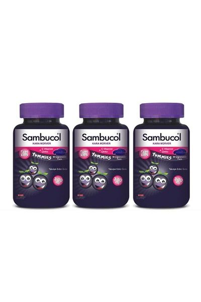 Sambucol Plus Kids Yummies 60 Chew Tablets 3 Pieces