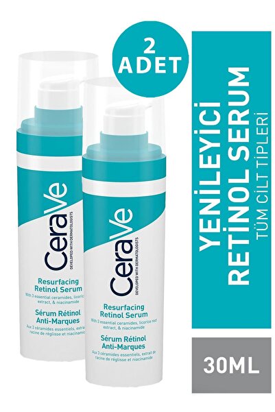 CeraVe Yağlı Ve Düzensiz Ciltler Için Retinol Serum 30 ml 2 Adet