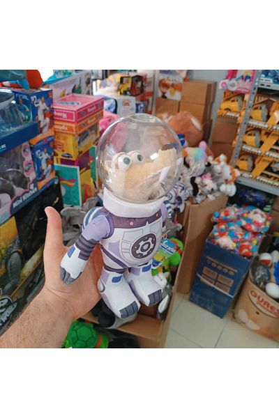 LRS STORE Original Licensed Ice Age Toy Astronaut Plush Figure with Scrat Squirrel Helmet 27 cm