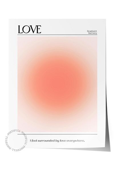 Postifull Αφίσα χωρίς πλαίσιο, Σειρά Aura NO:67 - Love, Angel Numbers, Έγχρωμη αφίσα