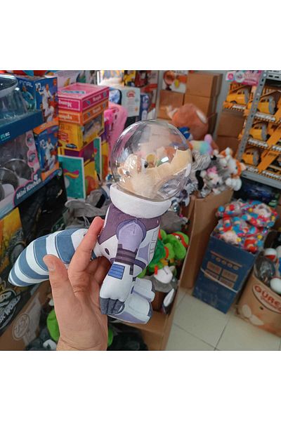 LRS STORE Original Licensed Ice Age Toy Astronaut Plush Figure with Scrat Squirrel Helmet 27 cm