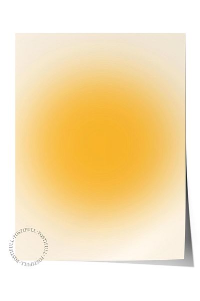 Postifull Aura Series NO:6 - Yellow Aura, Angel Number, Έγχρωμη αφίσα