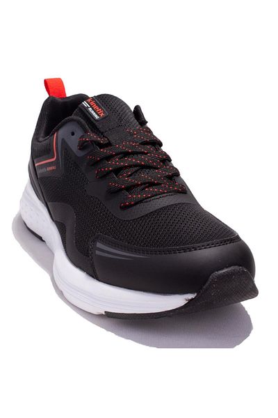 Kinetix Evorider Μαύρο Γκρι Ορθοπεδικά Casual Ανδρικά Αθλητικά Παπούτσια