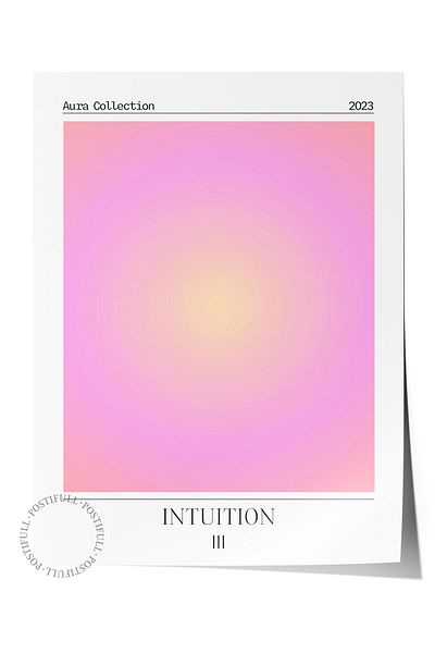Postifull Aura Series NO:46 - 111 Intution Angel Number Έγχρωμη αφίσα χωρίς πλαίσιο