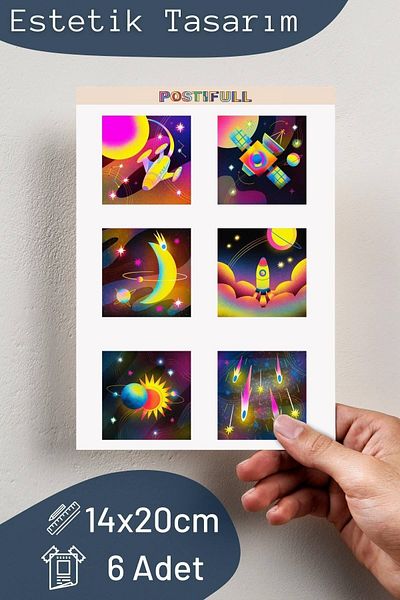 Postifull Sticker Set - 12 Piece Sticker Set - Phone, Tablet, Notebook Laptop Compatible Stickers
