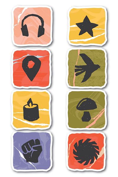 Postifull Travel Themed Sticker Set - 8 Piece Sticker Set - Phone, Tablet, Notebook Laptop Compatible Sticker