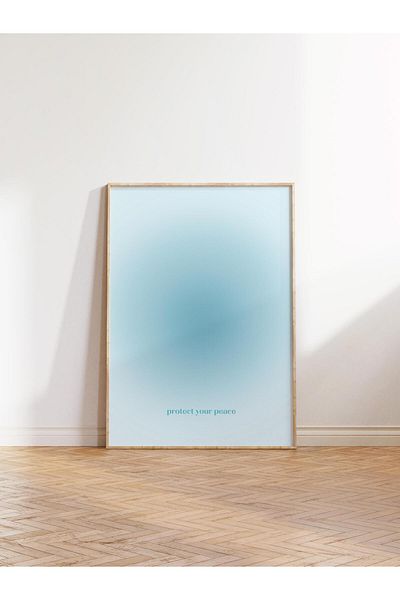 Postifull Aura Series NO:152 - Αφίσα χωρίς πλαίσιο με μπλε αγγέλο