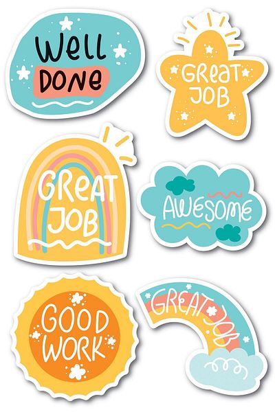 Postifull Motivational Themed Sticker Set - 6 Piece Sticker Set - Phone, Tablet, Notebook Laptop Compatible Sticker