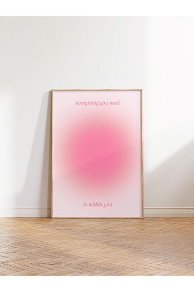 Postifull Aura Series NO:138 - Ροζ, Αγγελικός αριθμός χωρίς πλαίσιο