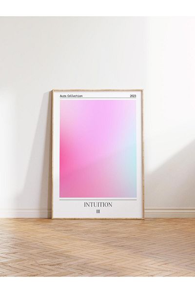 Postifull Aura Σειρά NO:44 - 111 Intuition Ροζ και Μωβ Aura Άγγελος Αριθμός Έγχρωμη Αφίσα